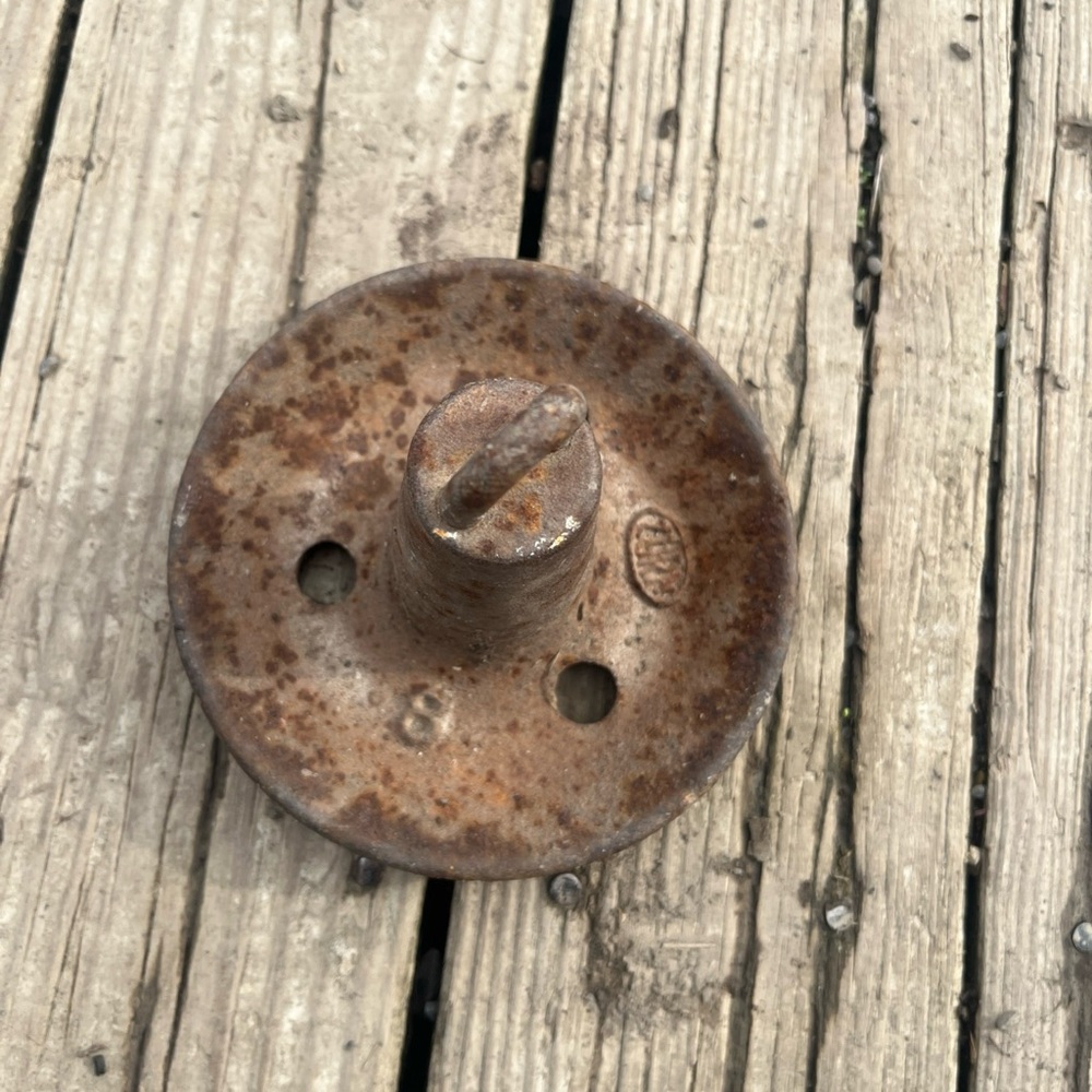 Vintage Rusty Metal Wheel
